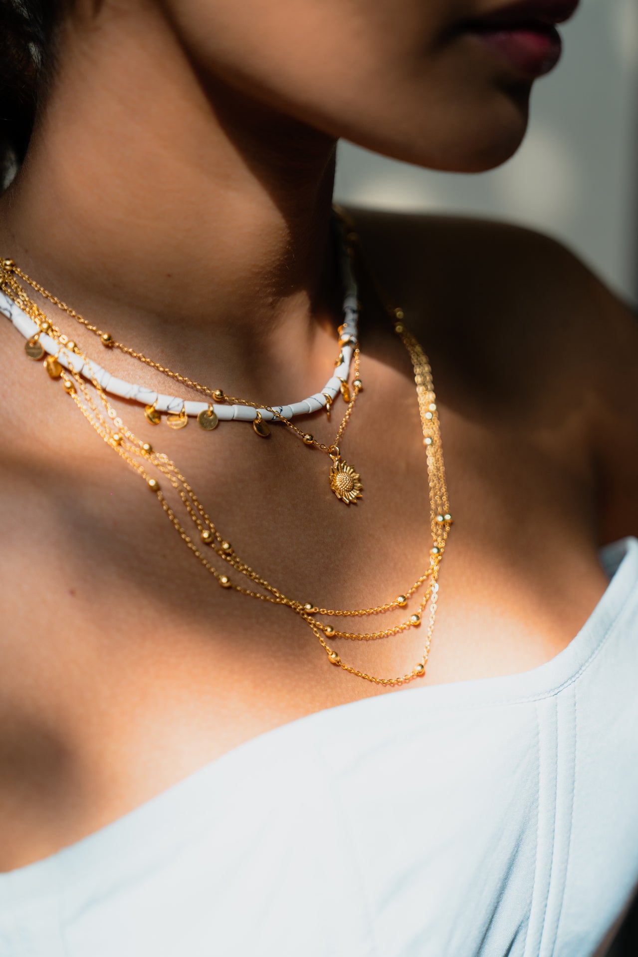 Orbit Necklace (White)